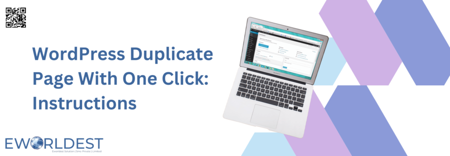 WordPress Duplicate Page With One Click Instructions (2000 × 700 px)